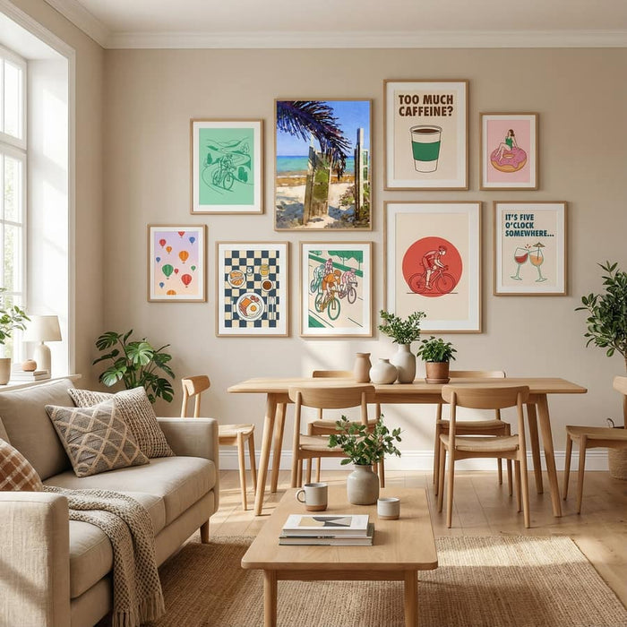 Palm Leaf Beach Poster – poster och konsttryck