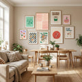Peach Stripes Poster – Poster und Kunstdruck