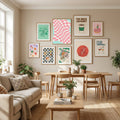 Pink Checker Cloth Poster by Little Dean in Define Your Sanctuary gallery wall