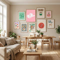 Pink Cowboy Hat Poster – plakat og kunsttryk