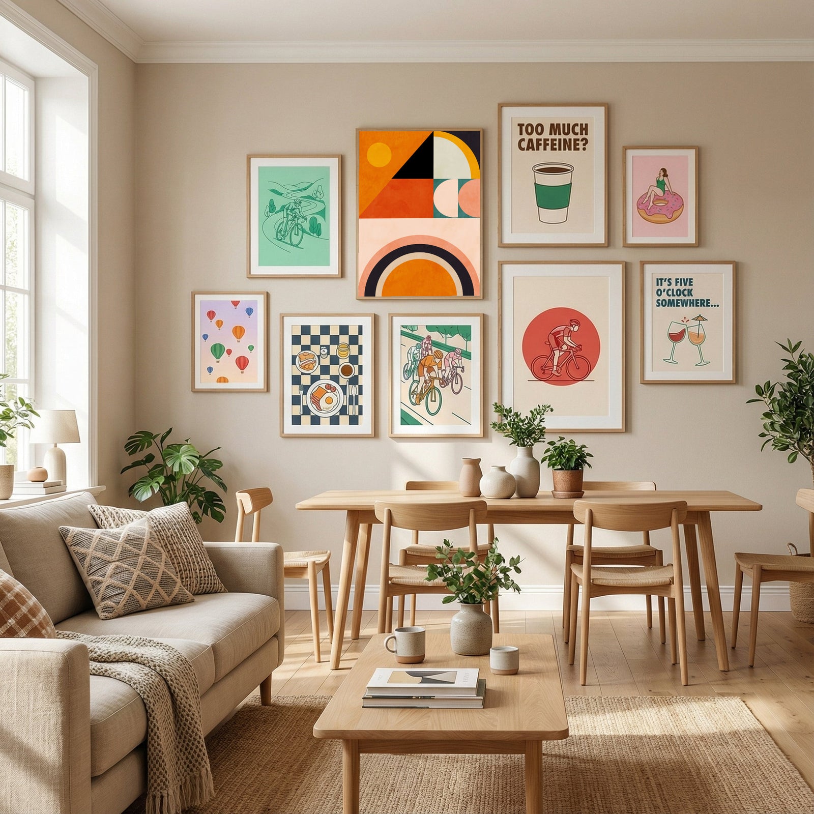 Playing Around Shapes 4 Poster by Ana Rut Bre in Define Your Sanctuary gallery wall