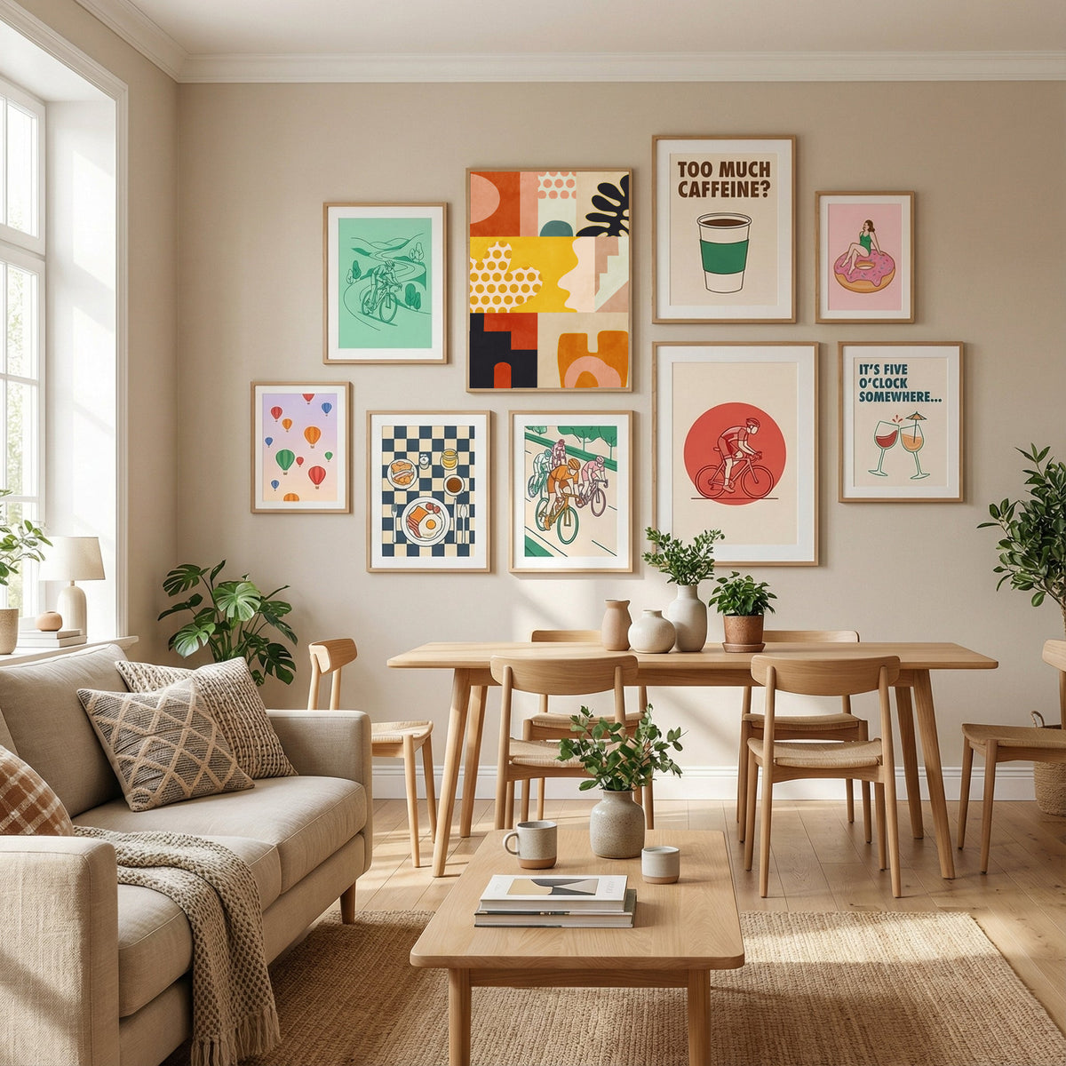 Playing Around Shapes 6 Poster by Ana Rut Bre in Define Your Sanctuary gallery wall