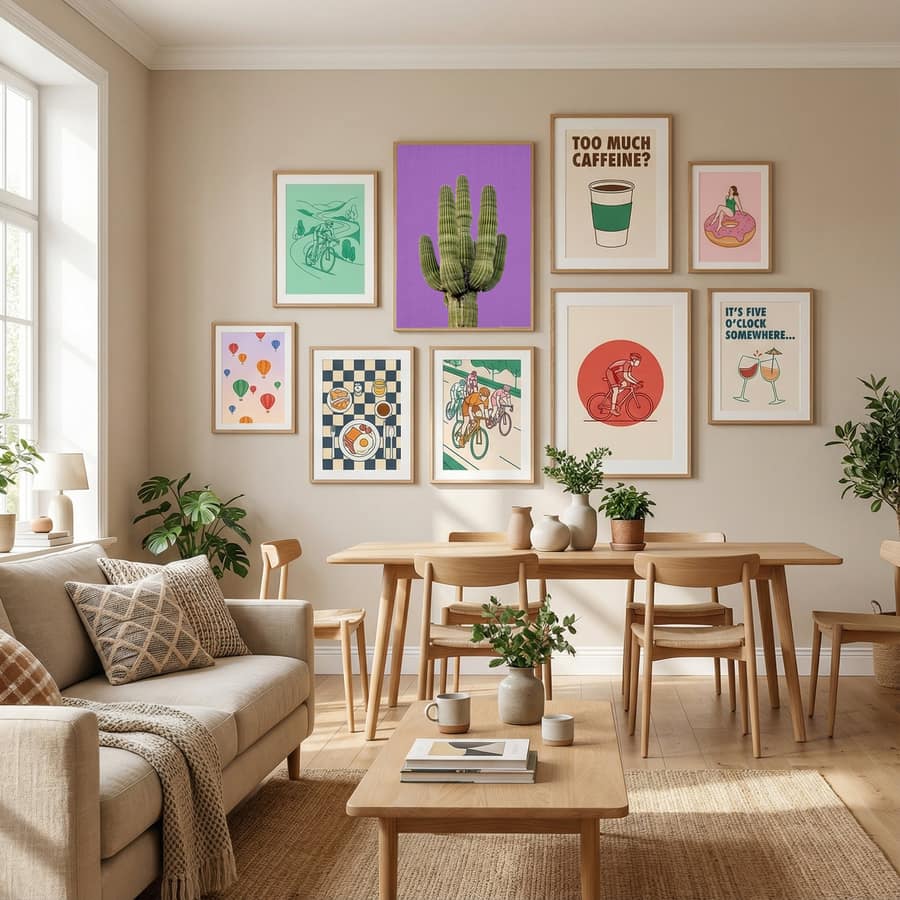 Purple Cactus Poster by Lila & Lola in Define Your Sanctuary gallery wall