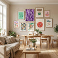 Purple Flame Waves Poster – plakat og kunsttryk