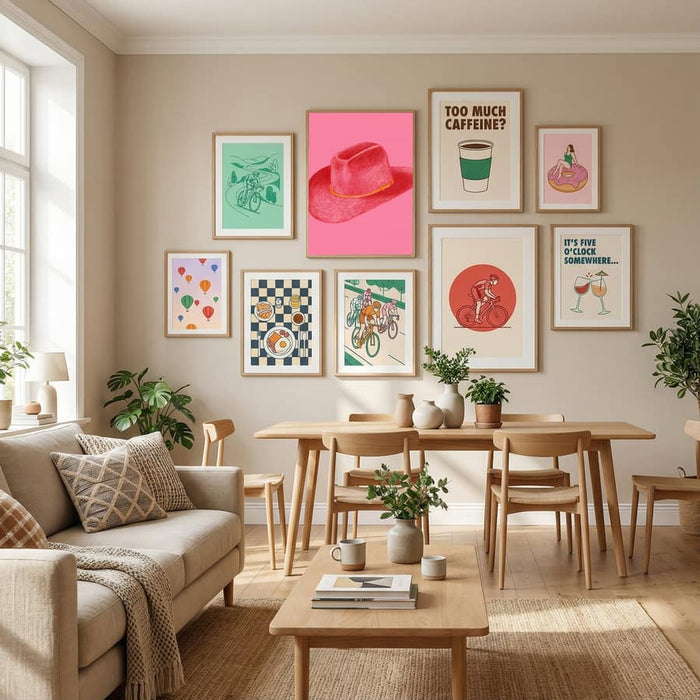 Red Stetson On Pink Poster by Anyone Can Yeehaw in Define Your Sanctuary gallery wall