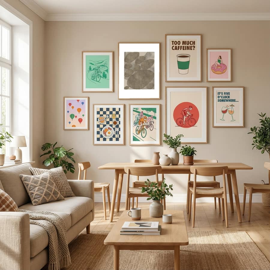 Retro Composition Poster – poster och konsttryck