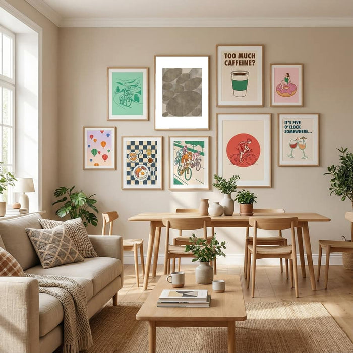 Retro Composition Poster – poster och konsttryck