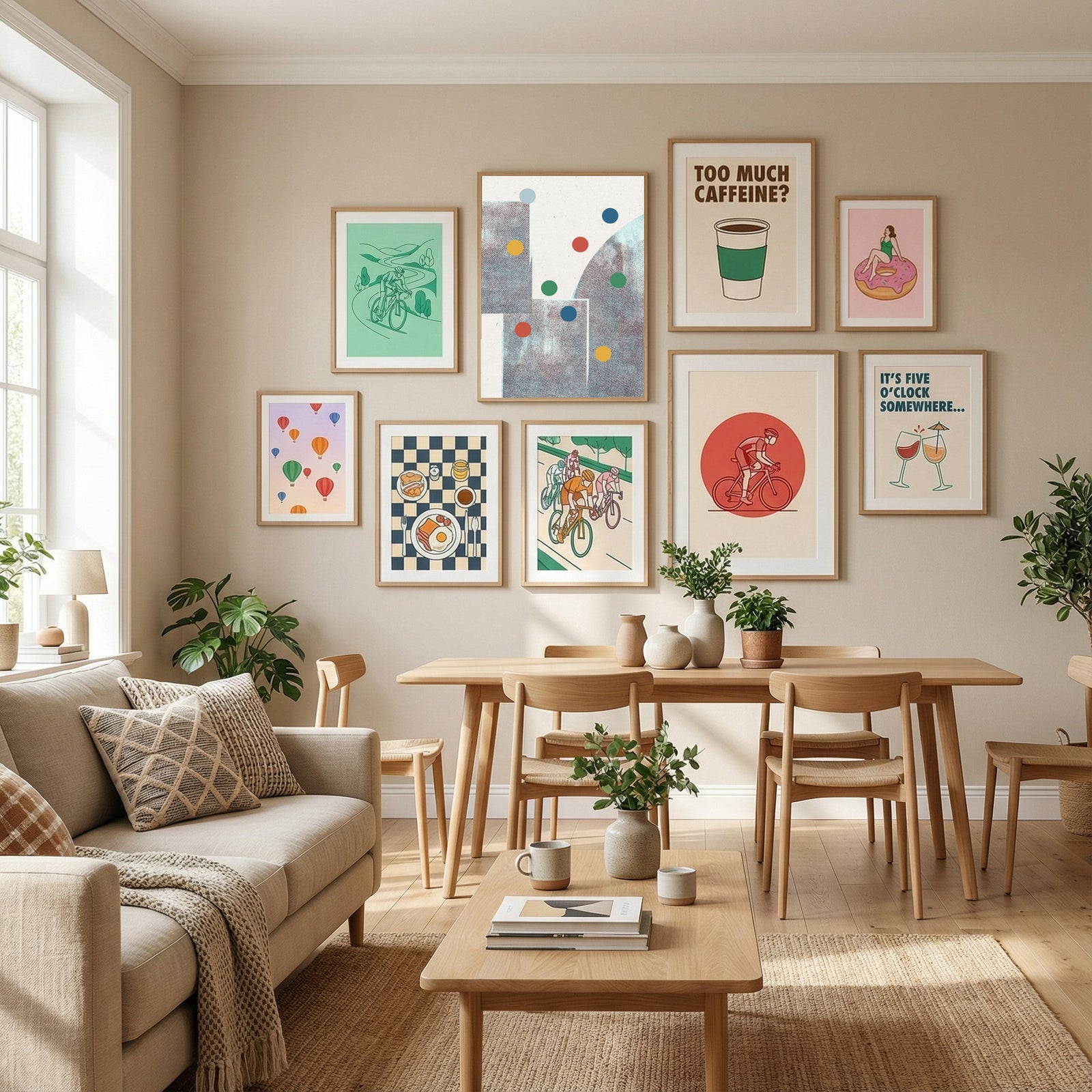 Retro Dots No.1 Poster by The Miuus Studio in Define Your Sanctuary gallery wall
