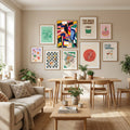 Ribbons Dancing Over Mirrors Poster by Little Dean in Define Your Sanctuary gallery wall