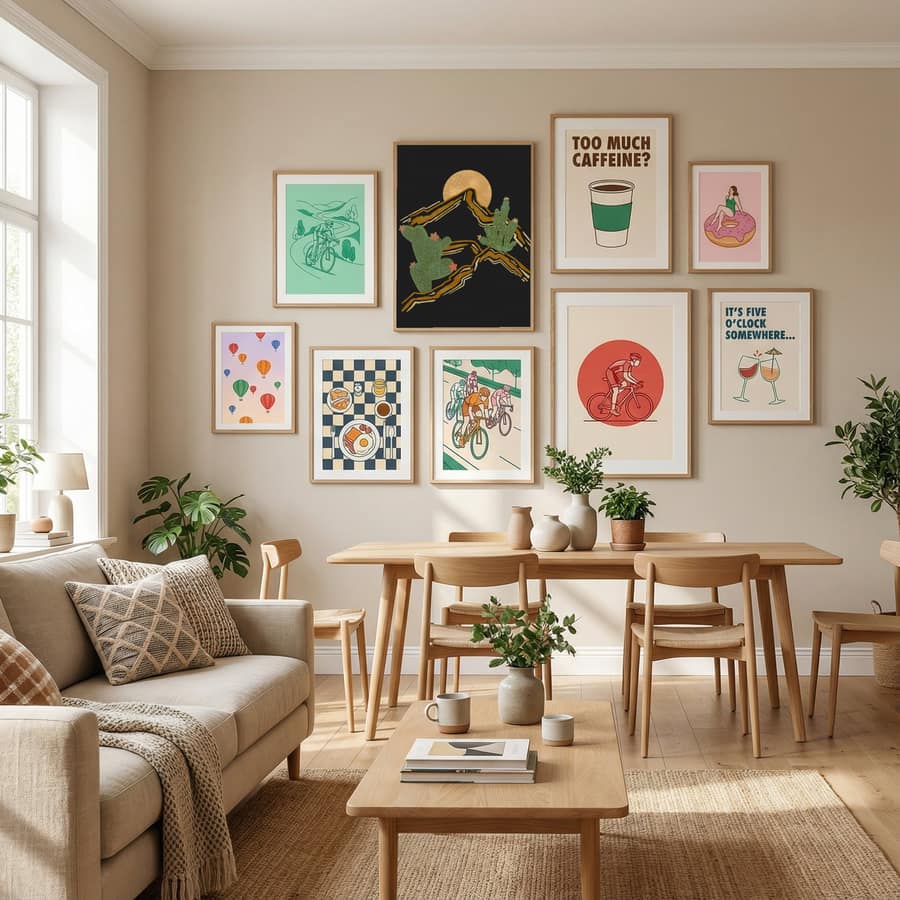 Rocky Mountain and Cactus Poster by Nikita Jariwala in Define Your Sanctuary gallery wall