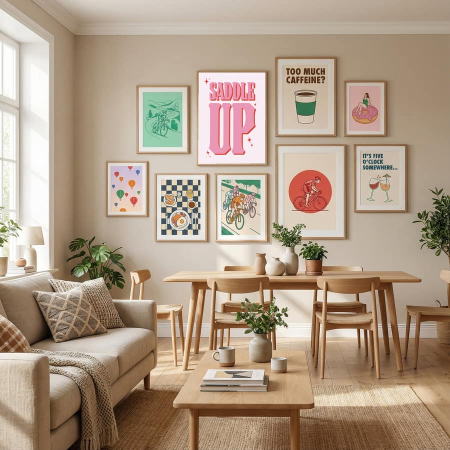 Saddle Up Poster by Frankie Kerr Dineen in Define Your Sanctuary gallery wall