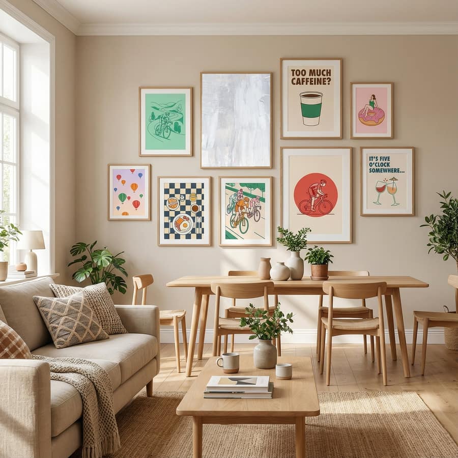 Soft Muted Gray Brushstrokes Poster – Poster und Kunstdruck