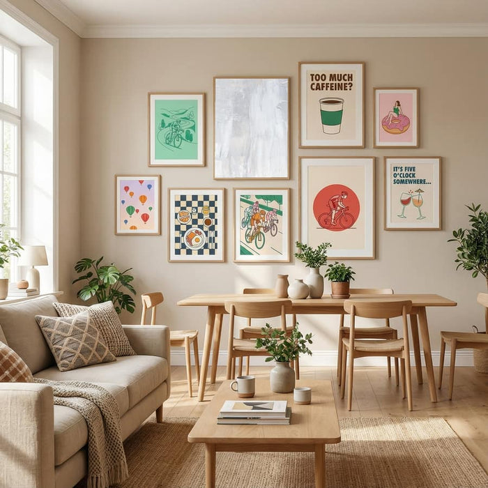 Soft Muted Gray Brushstrokes Poster – Poster und Kunstdruck