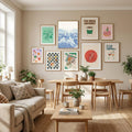 Poster Striped Umbrellas Parchment – poster e stampa artistica