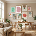 Striped geometric shape Poster by Paulina Vårregn in Define Your Sanctuary gallery wall