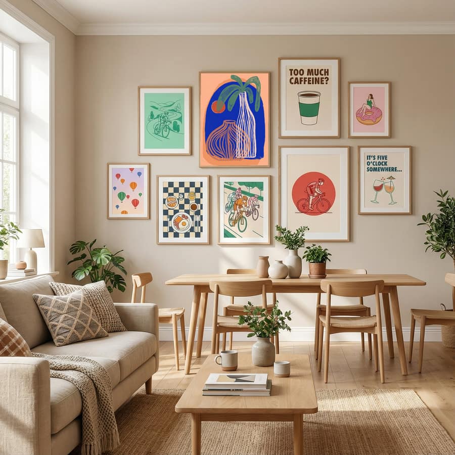 Sunset And Vases Poster – Poster und Kunstdruck