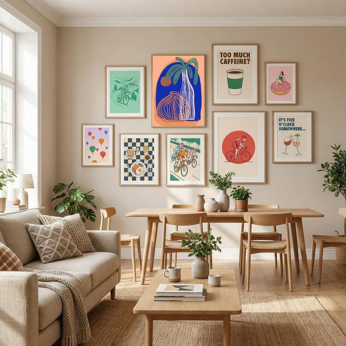 Sunset And Vases Poster – Poster und Kunstdruck
