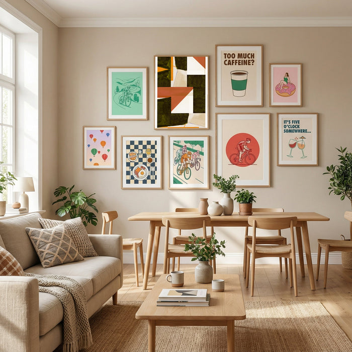 Terra Firma Geometry Poster by cartissi in Define Your Sanctuary gallery wall
