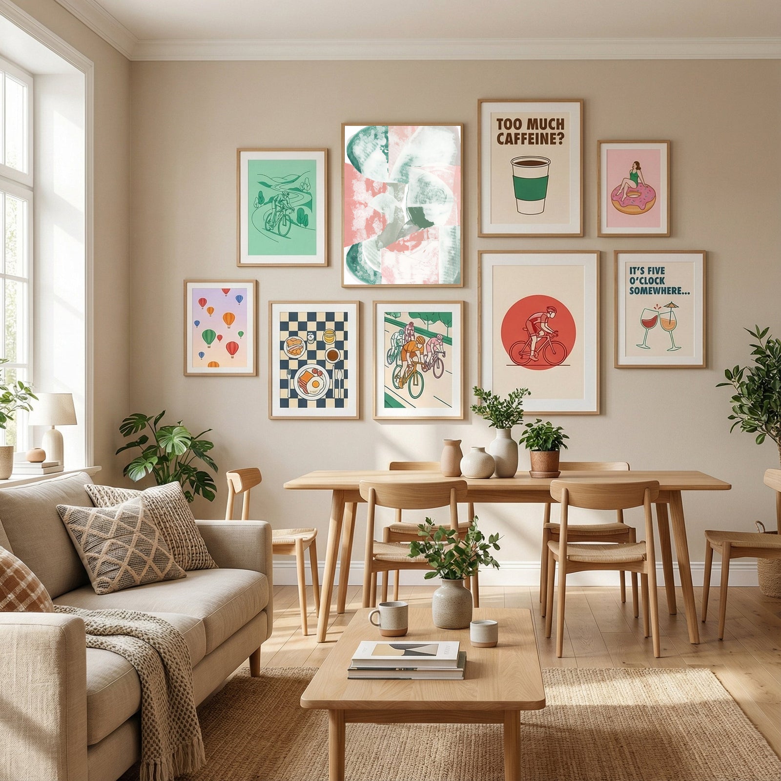 Terra & Teal 1 Poster by cartissi in Define Your Sanctuary gallery wall