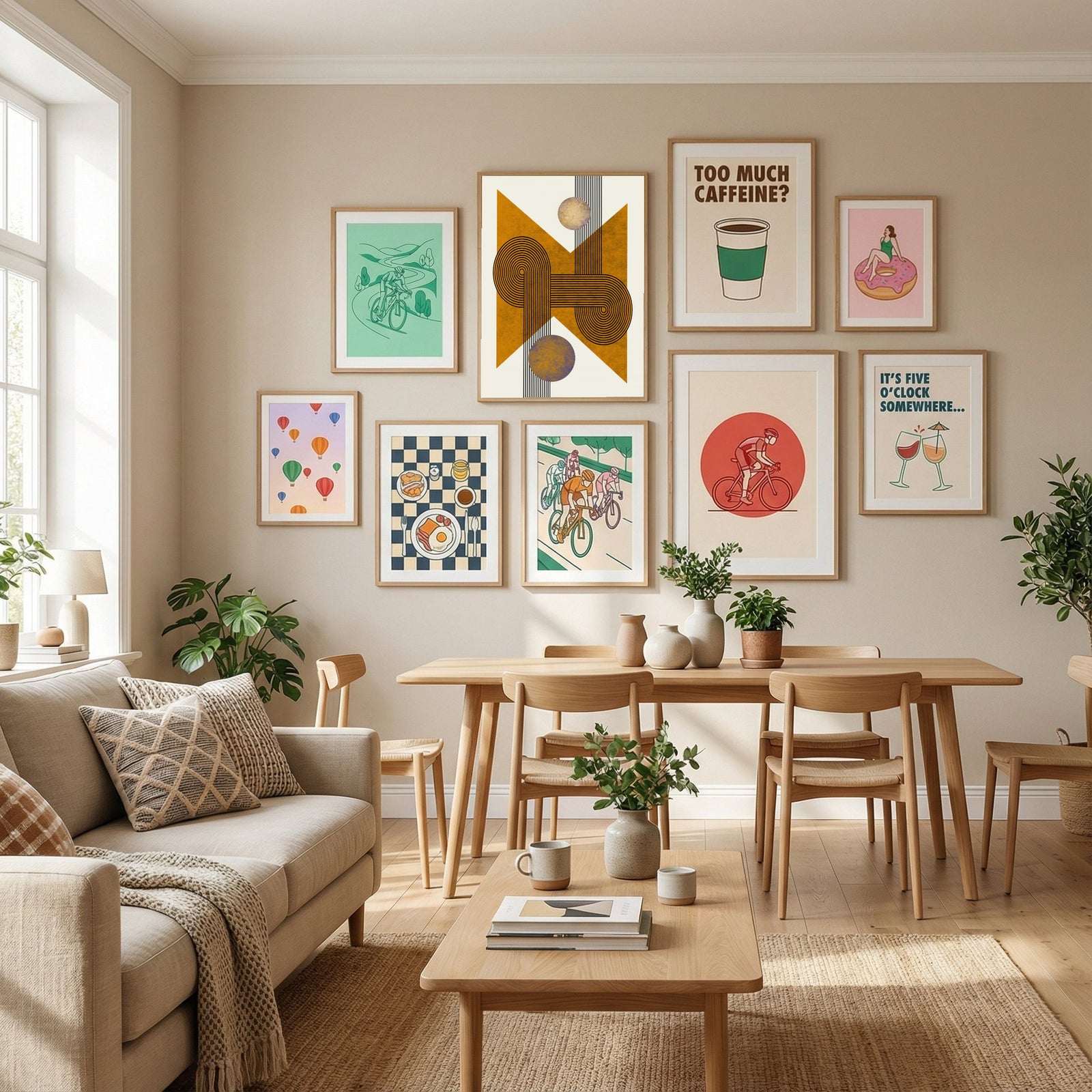 Textured Mid Century Composition 4 Poster by Little Dean in Define Your Sanctuary gallery wall
