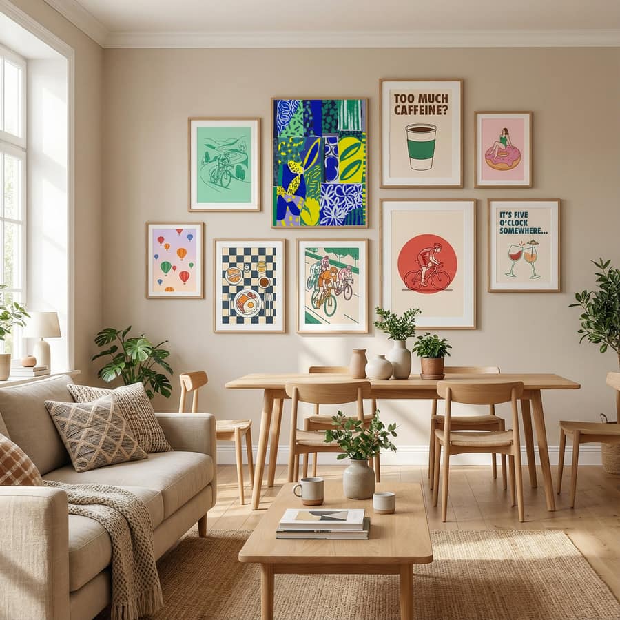 Póster The Blue Garden – póster e impresión artística