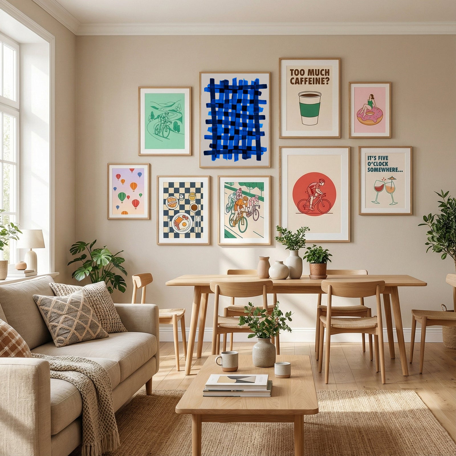 The Grid 5 Poster by Mareike Böhmer in Define Your Sanctuary gallery wall