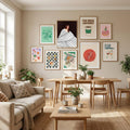 The Woman With Black and White Stripes Poster – Poster und Kunstdruck