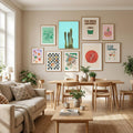 Turquoise Cactus Poster by Lila & Lola in Define Your Sanctuary gallery wall