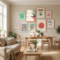 Wide Geometric Poster by Little Dean in Define Your Sanctuary gallery wall