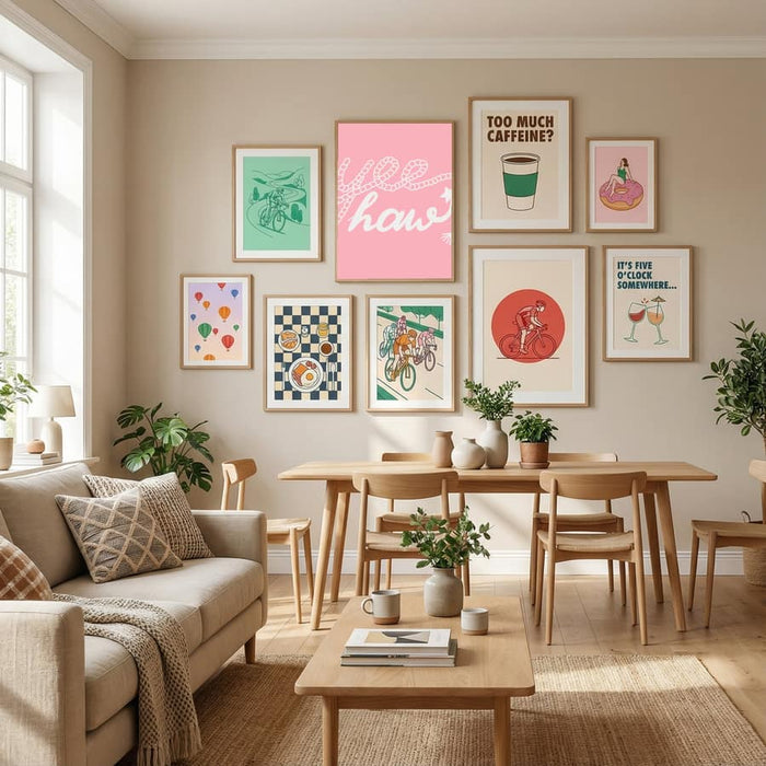 Yeehaw Pink Poster – plakat og kunsttryk