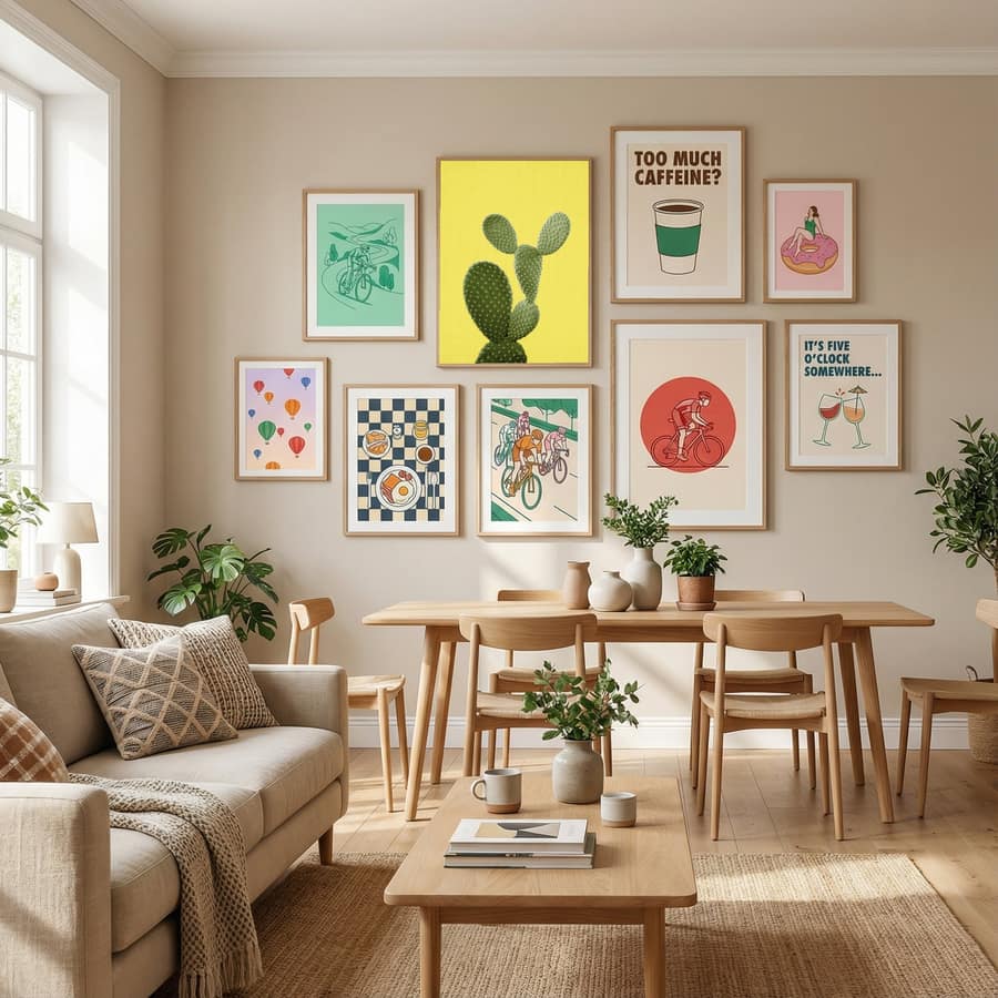 Yellow Cactus Poster by Lila & Lola in Define Your Sanctuary gallery wall