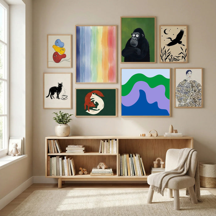2 Poster by Angela Minca in Modern Curation gallery wall