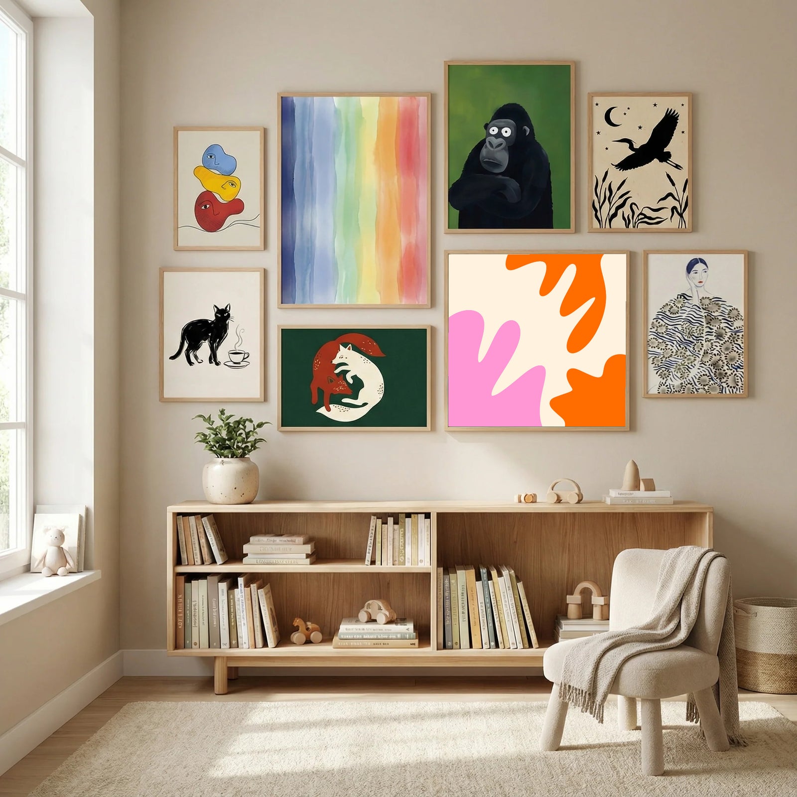 5 Poster by Angela Minca in Modern Curation gallery wall