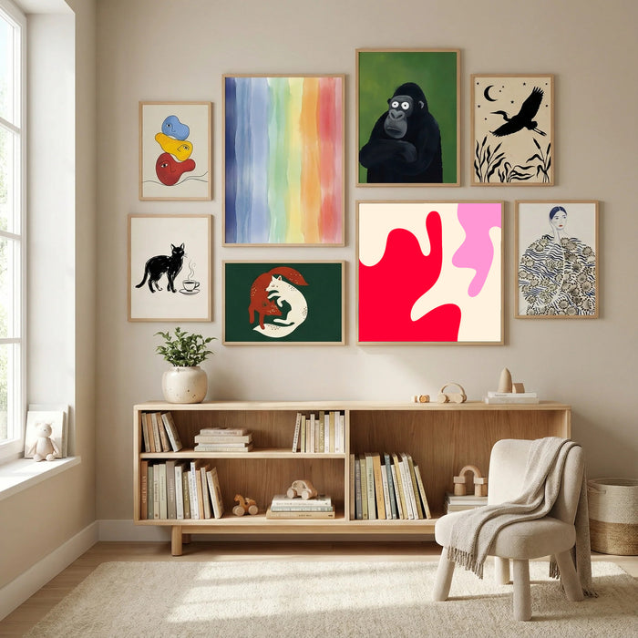 6 Poster by Angela Minca in Modern Curation gallery wall