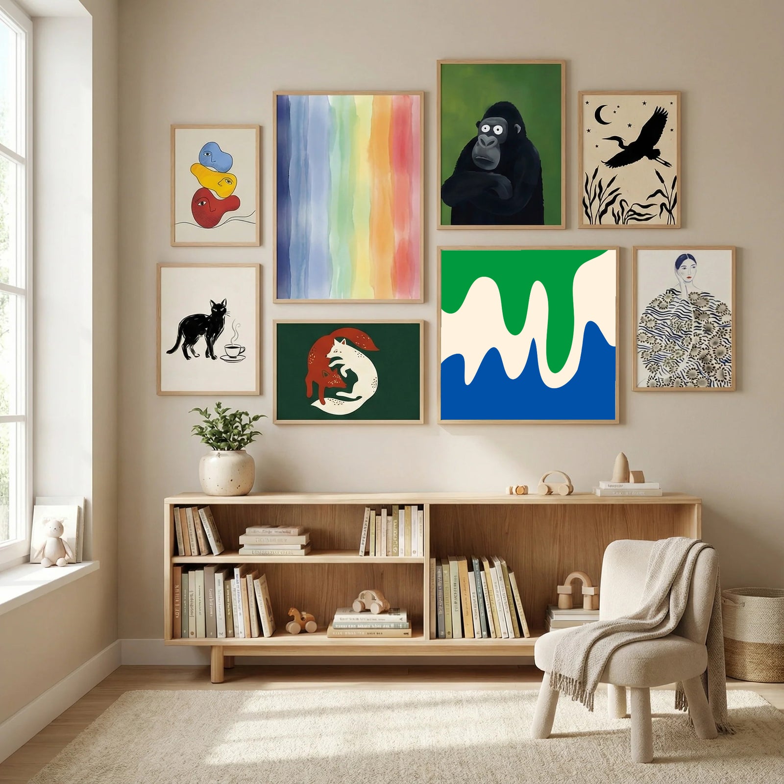 8 Poster by Angela Minca in Modern Curation gallery wall