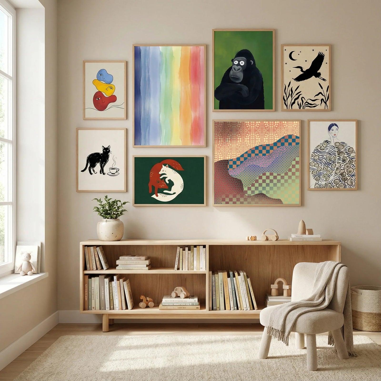 Aboriginal Pattern Collage Poster by Little Dean in Modern Curation gallery wall