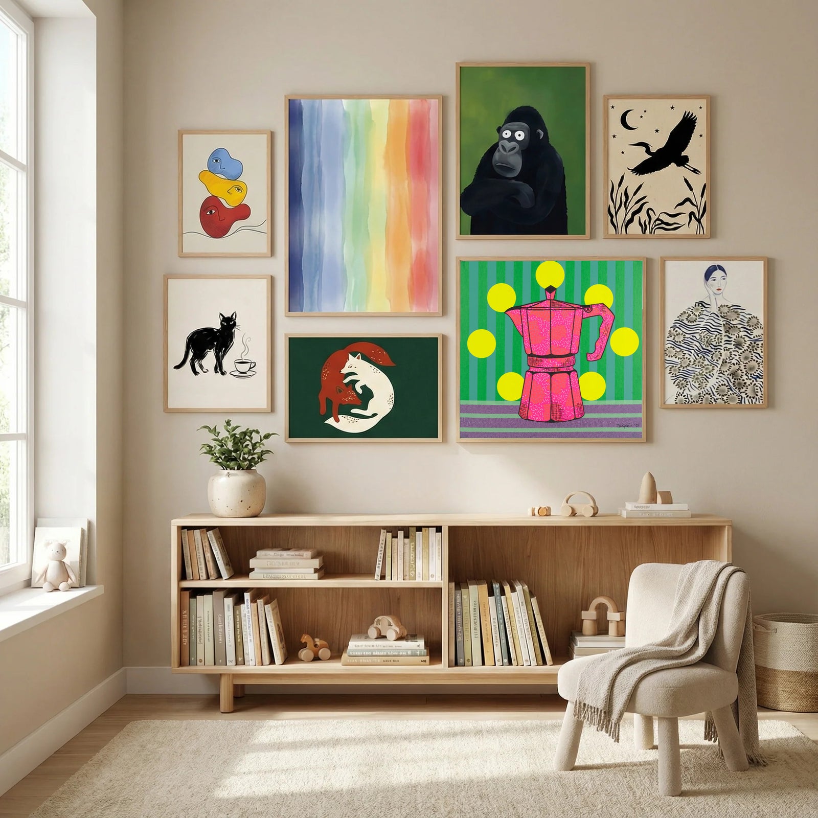 Cafe Ole Poster by David Galan in Modern Curation gallery wall