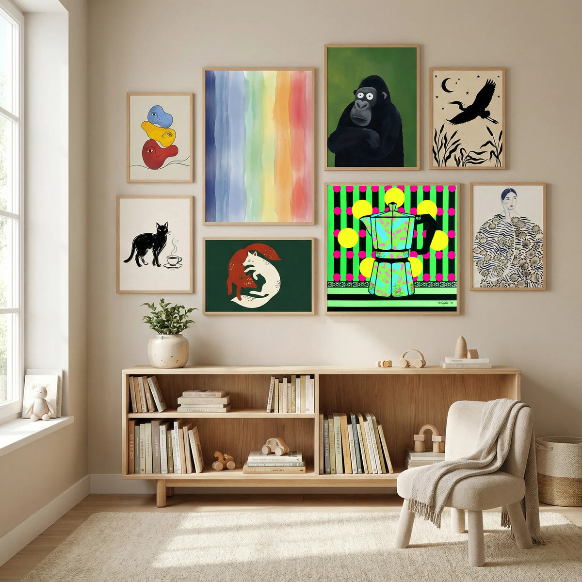 Carajillo Poster by David Galan in Modern Curation gallery wall