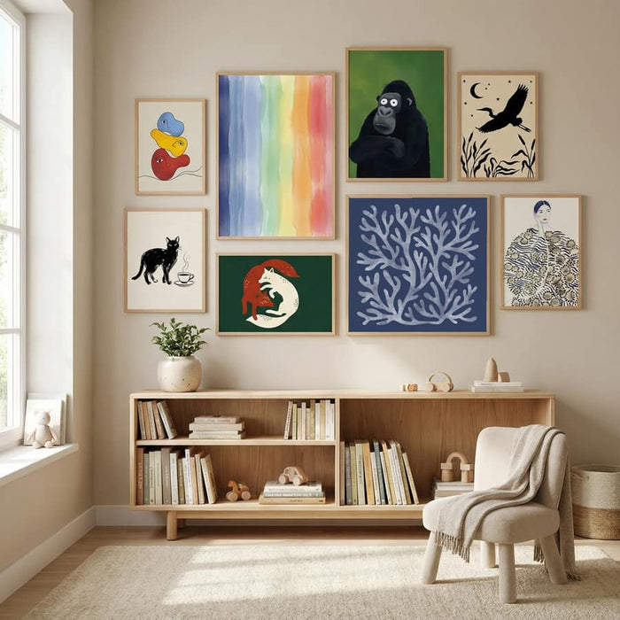 Coral square Poster – poster and art print