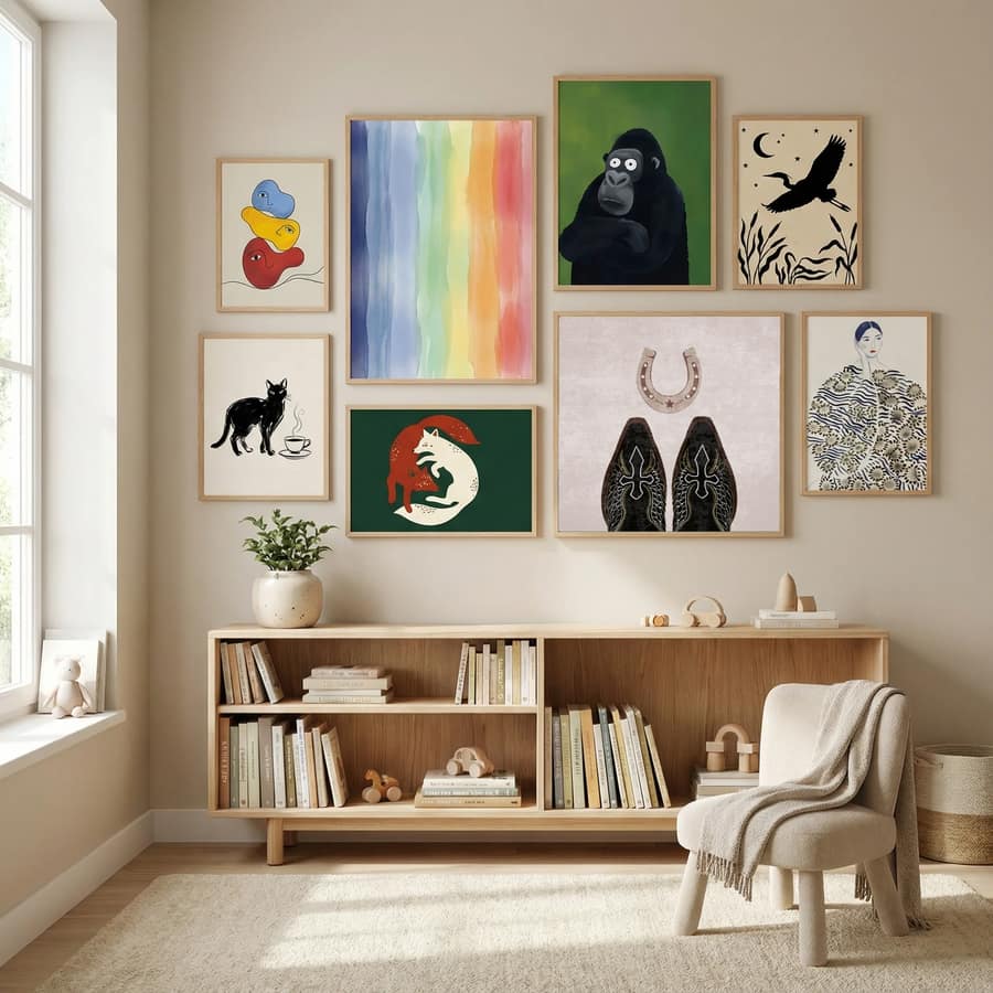 Affiche Cowboy Boots and Horseshoe – affiche et impression d’art