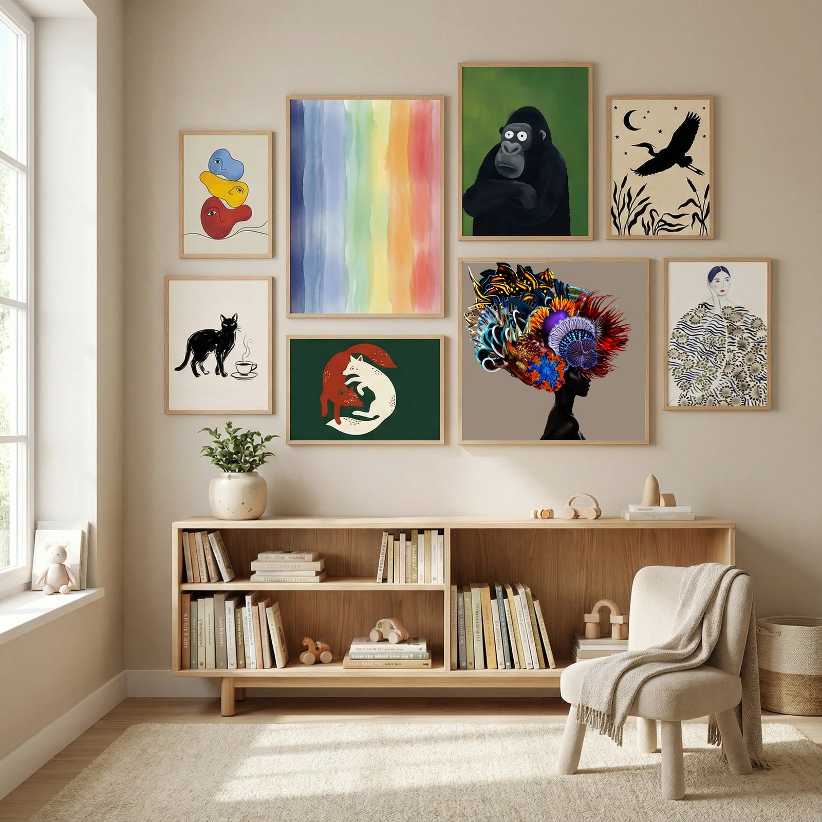 Crowning Glory I Poster by Lolita Lorenzo in Modern Curation gallery wall