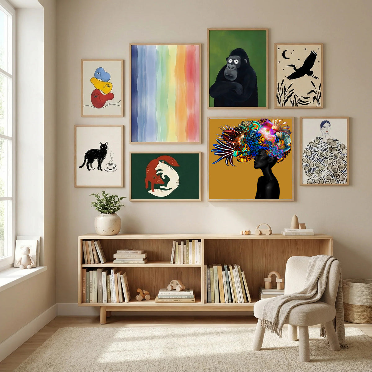 Crowning Glory II Poster by Lolita Lorenzo in Modern Curation gallery wall