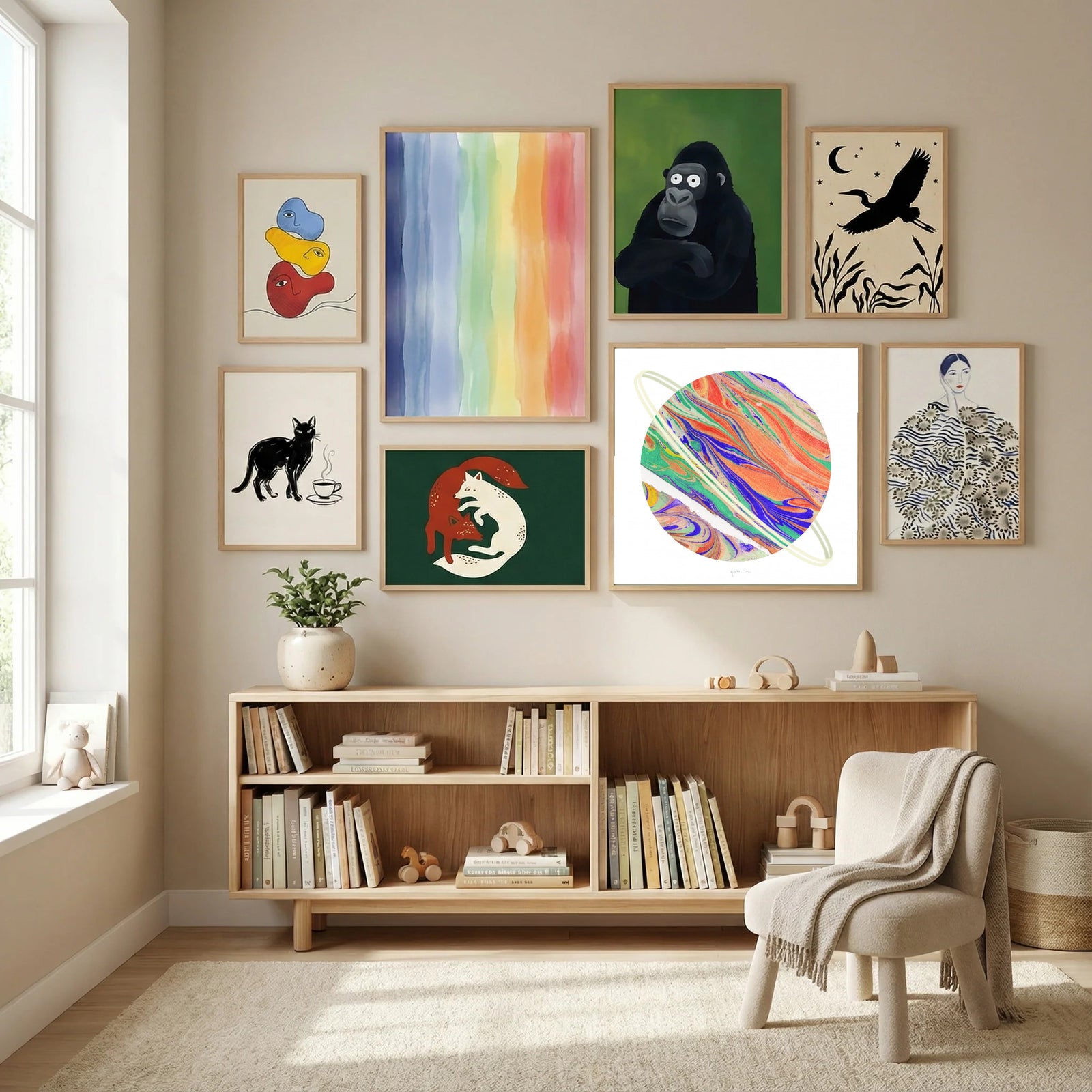 Exoplanet I Poster by Paulina Vårregn in Modern Curation gallery wall