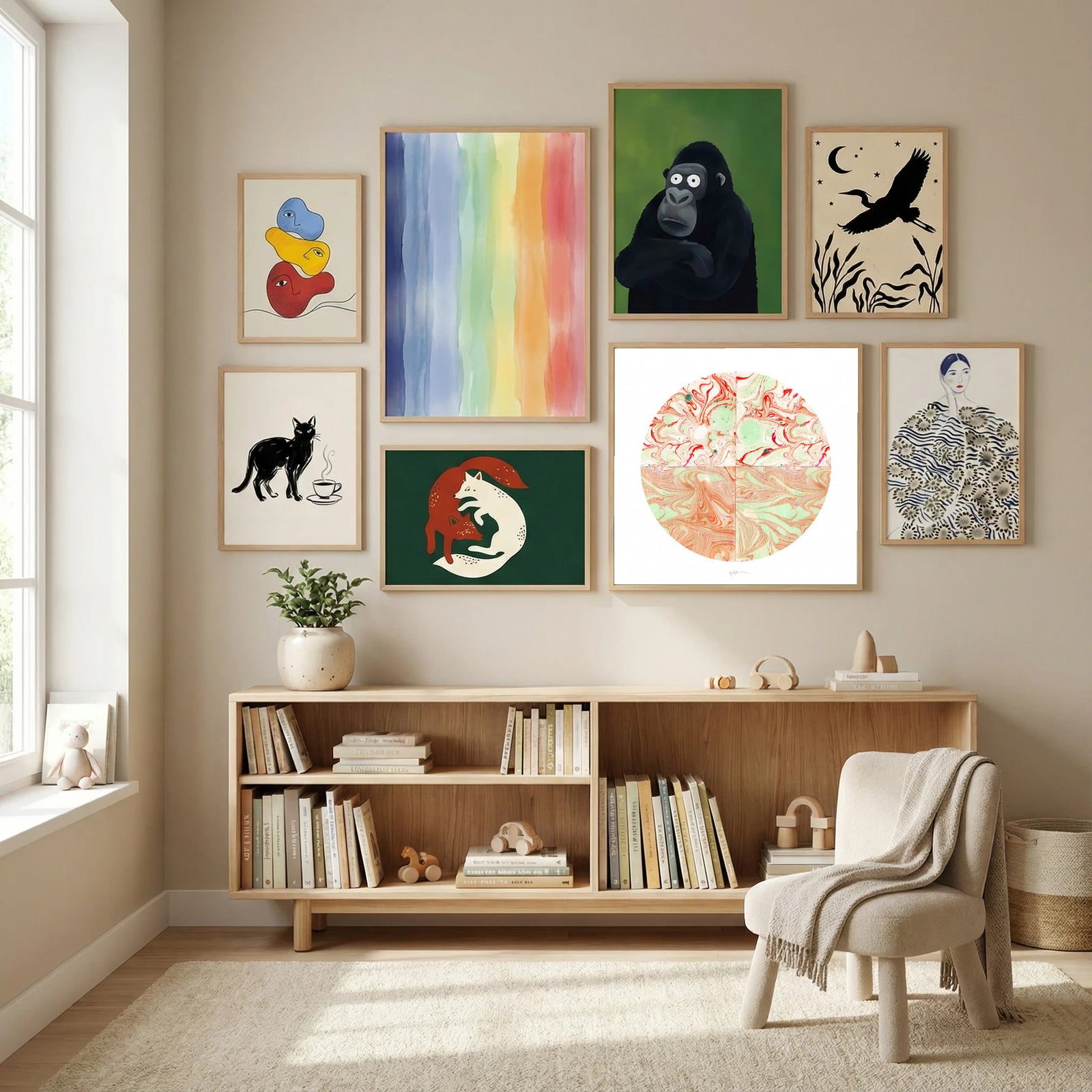 Exoplanet III. Poster by Paulina Vårregn in Modern Curation gallery wall