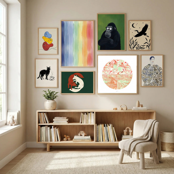 Exoplanet III. Poster by Paulina Vårregn in Modern Curation gallery wall