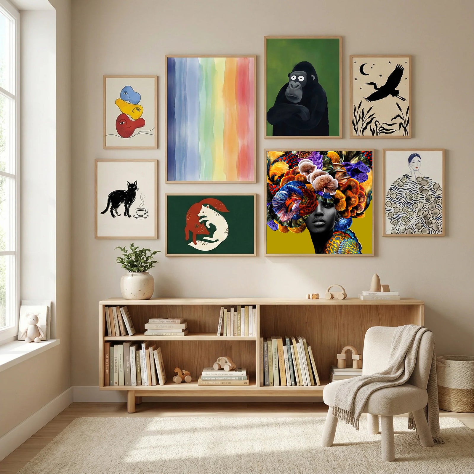 Good Hair Poster by Lolita Lorenzo in Modern Curation gallery wall