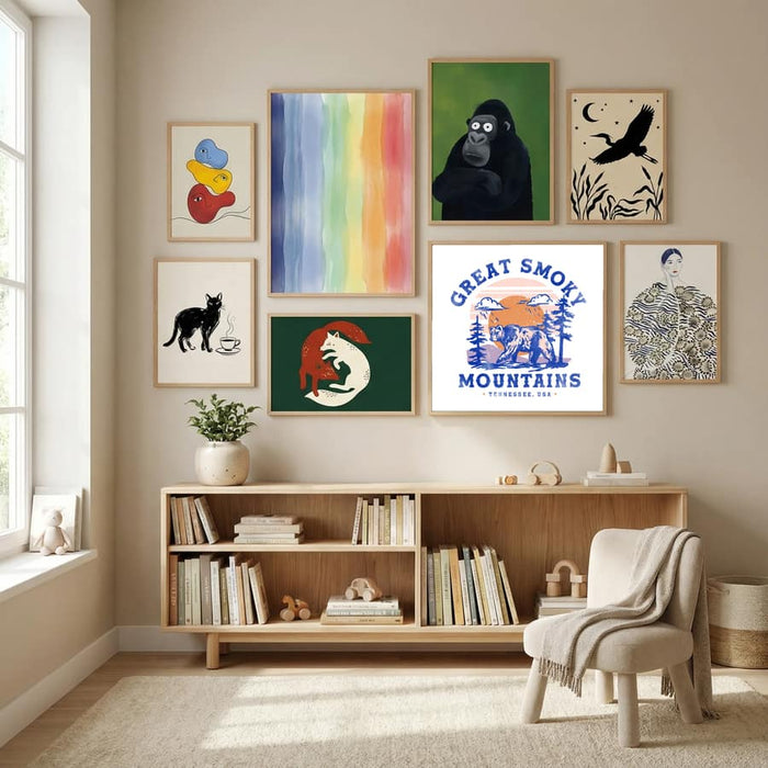 Great Smoky Mountains National Park Tennessee Poster by The Whiskey Ginger in Modern Curation gallery wall