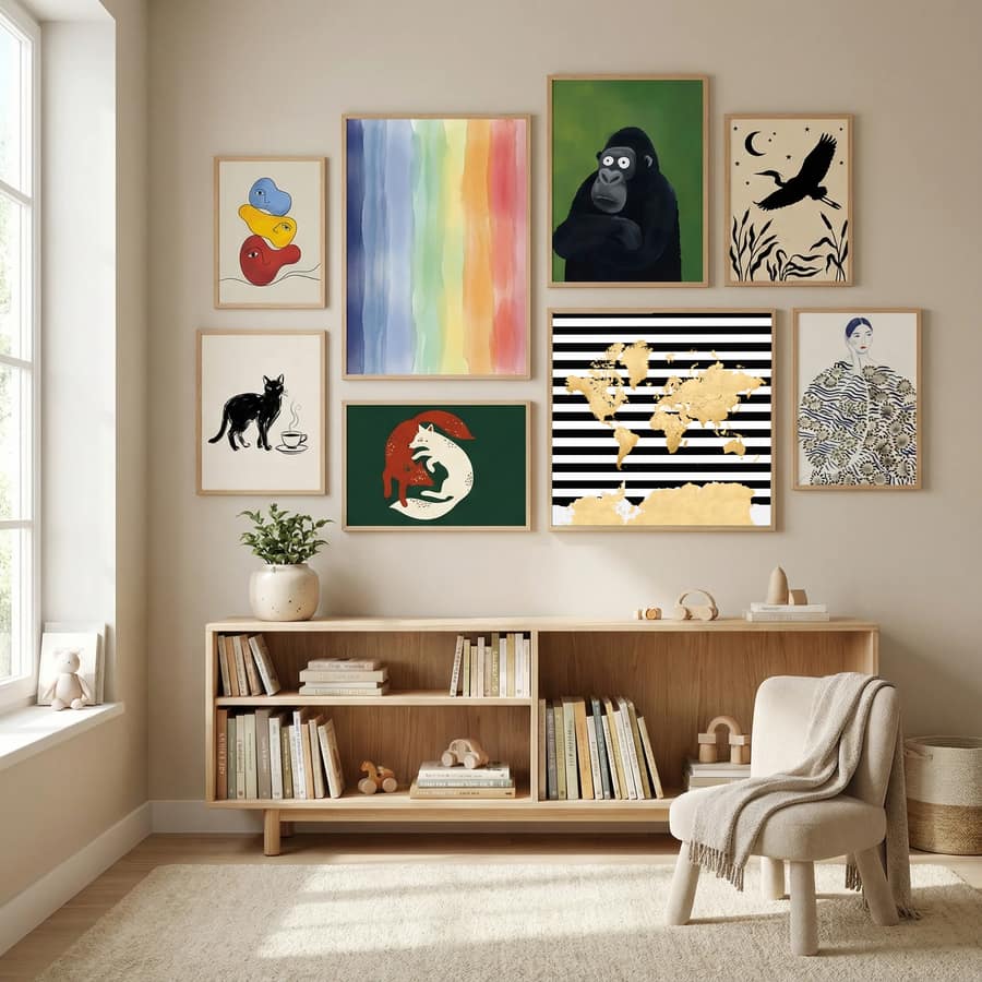 Harper world map Poster – plakat og kunsttryk