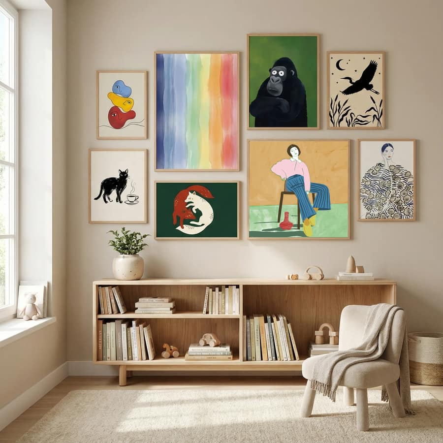 Lady Sitting with her vase Poster – Poster und Kunstdruck