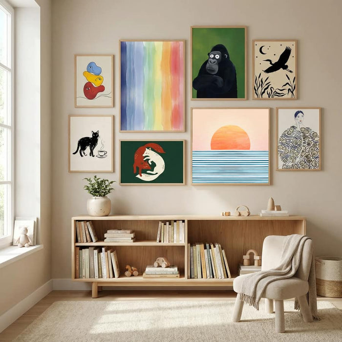Minimalist Sunset 1 Poster – plakat og kunsttryk